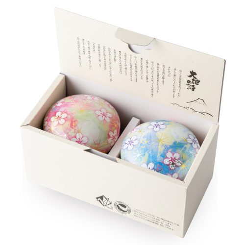 ビードロピンク・ブルー缶 2本箱入　