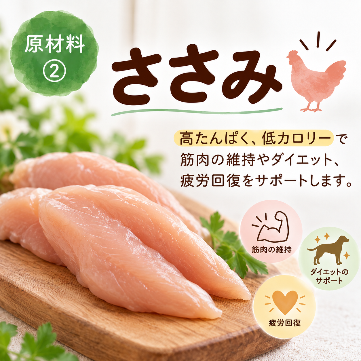 チキンと低リン100ｇ