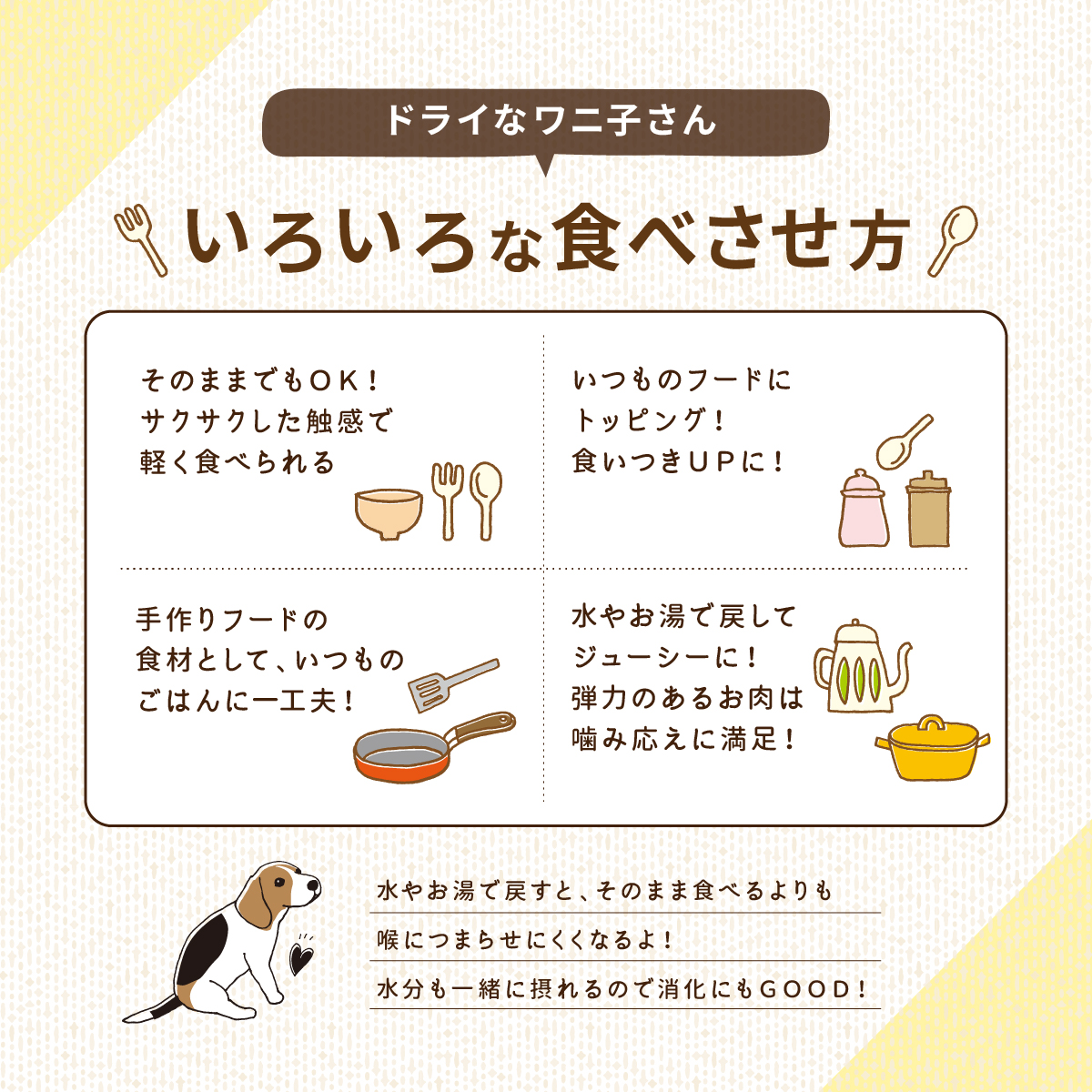 【100ｇ入り】ドライなワニ子さん