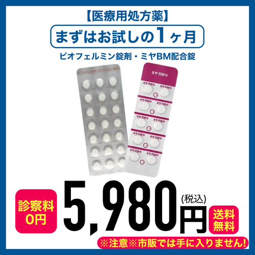 ビオフェルミン+ミヤBM 定期1ヶ月毎 5980円(税込)