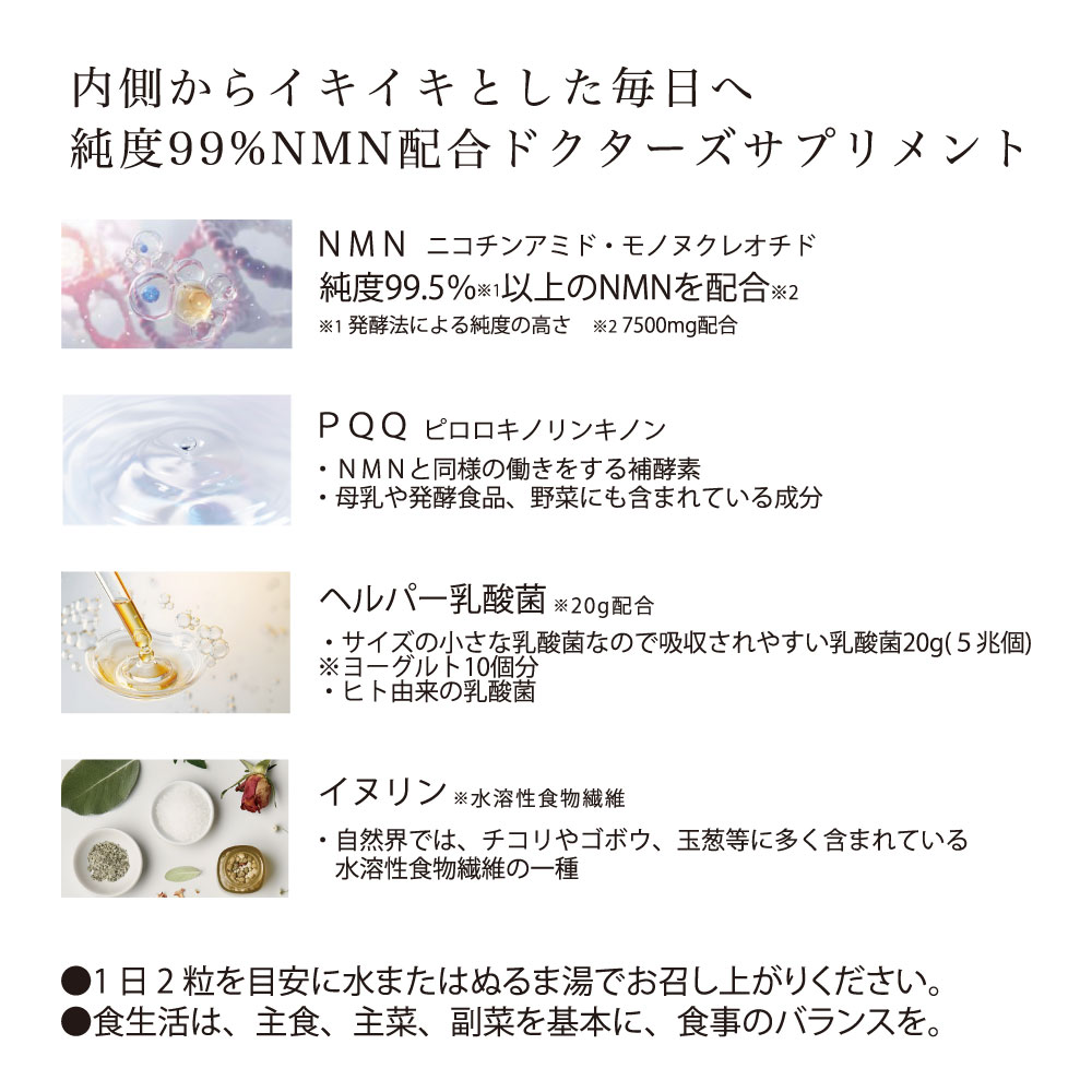 【賞味期限間近につき60%OFF】NMN フォーミュラ プレミアム 60粒