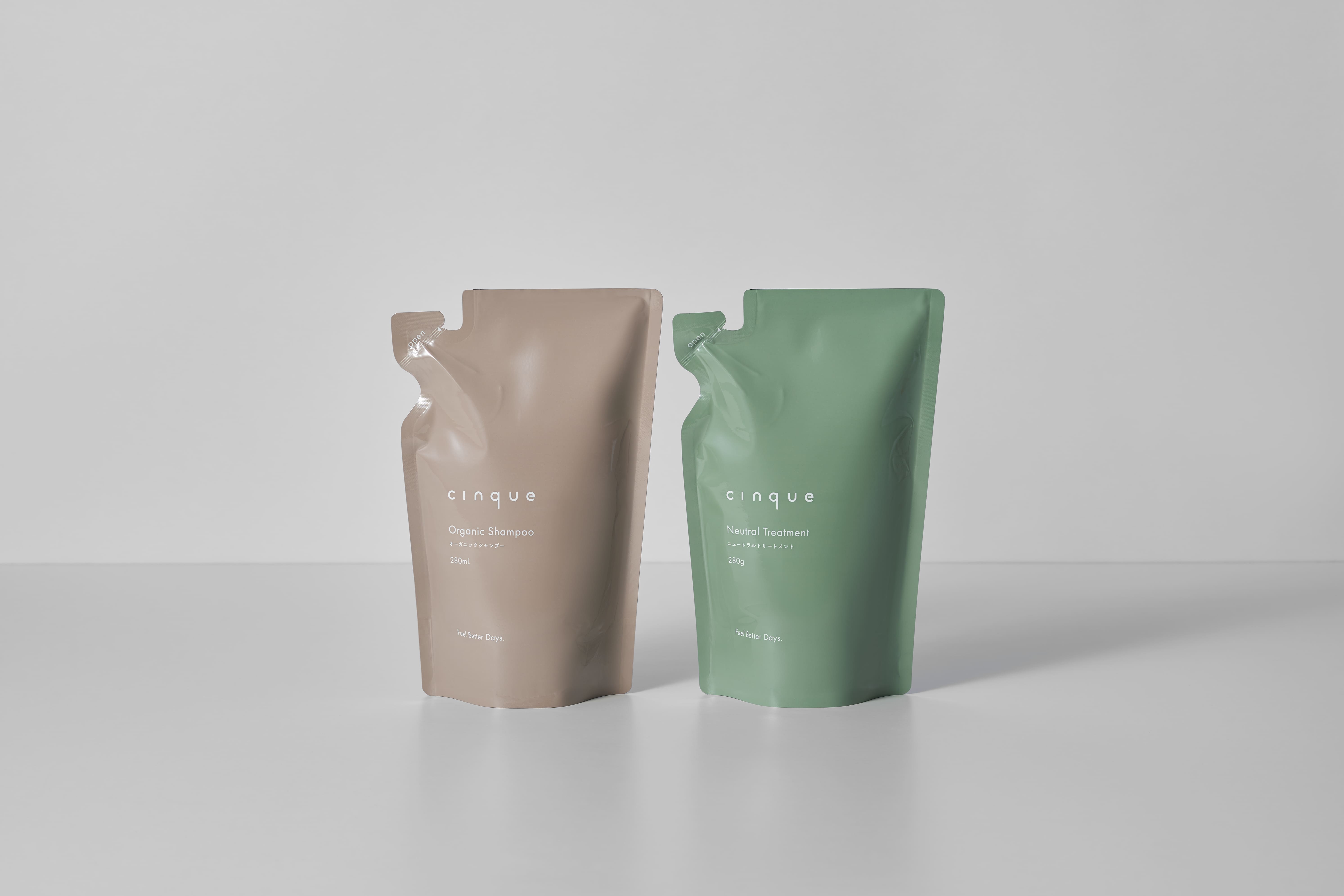 cinque サンク　オーガニックシャンプー　ニュートラルトリートメント　詰替 オーガニックシャンプー＆ニュートラルトリートメント（詰替