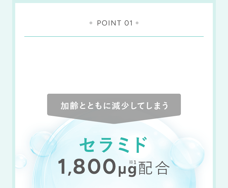 セラミド1800μg配合
