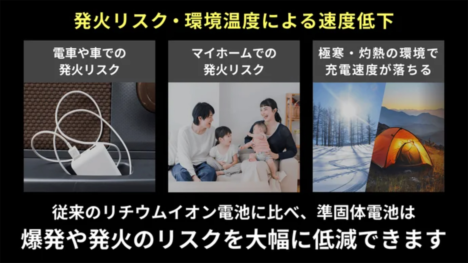 準固体電池マグネット式ワイヤレスモバイルバッテリー（ブラック）