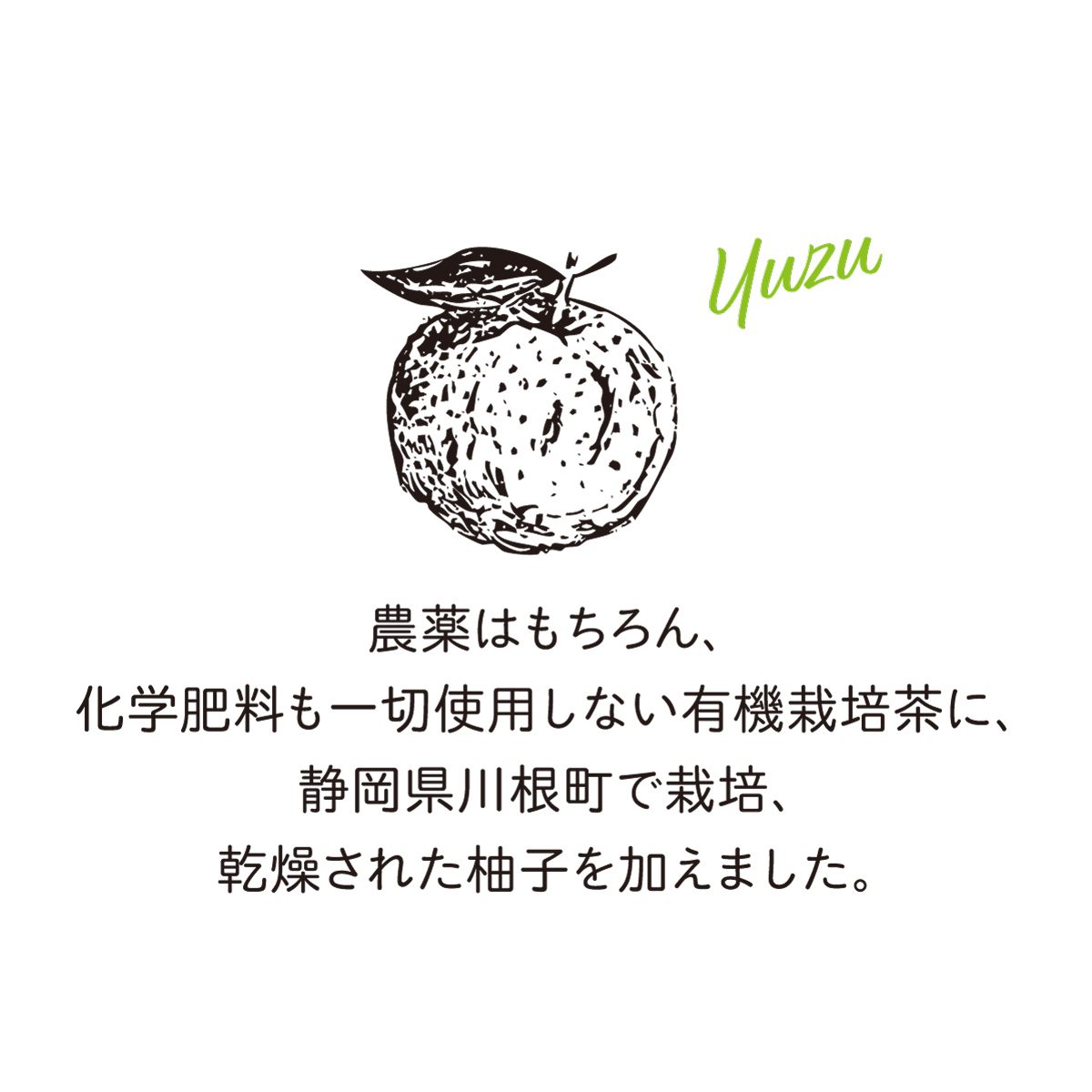 オーガニック柚子緑茶 ティーバッグ  (2.5g×35包)