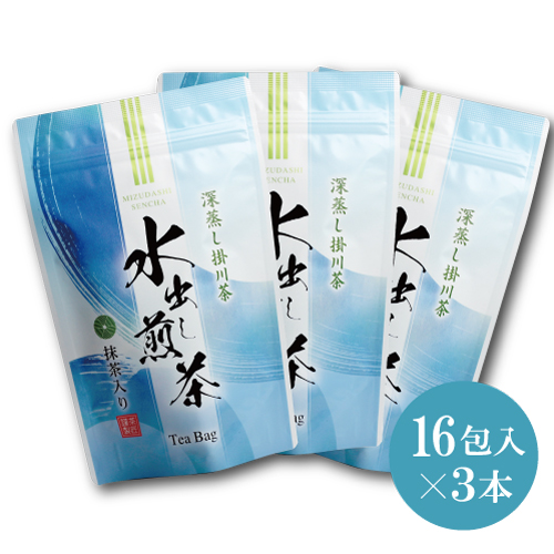 水出し煎茶 ティーバッグ (5g×16包) 3袋セット
