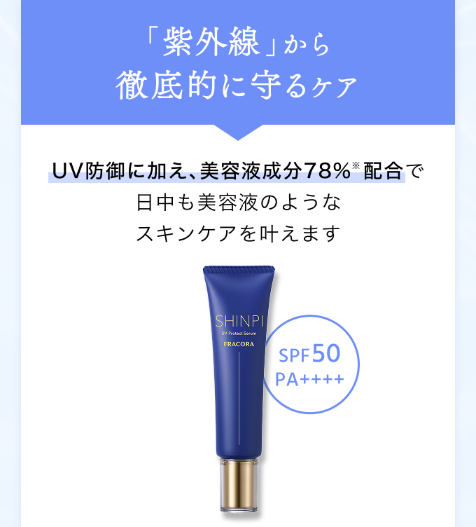 「紫外線」から徹底的に守るケア UVクリーム