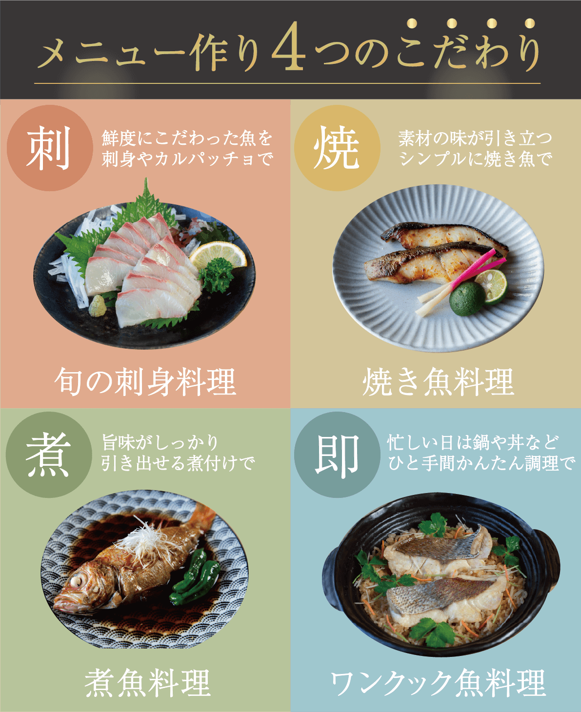 メニュー作り4つのこだわり