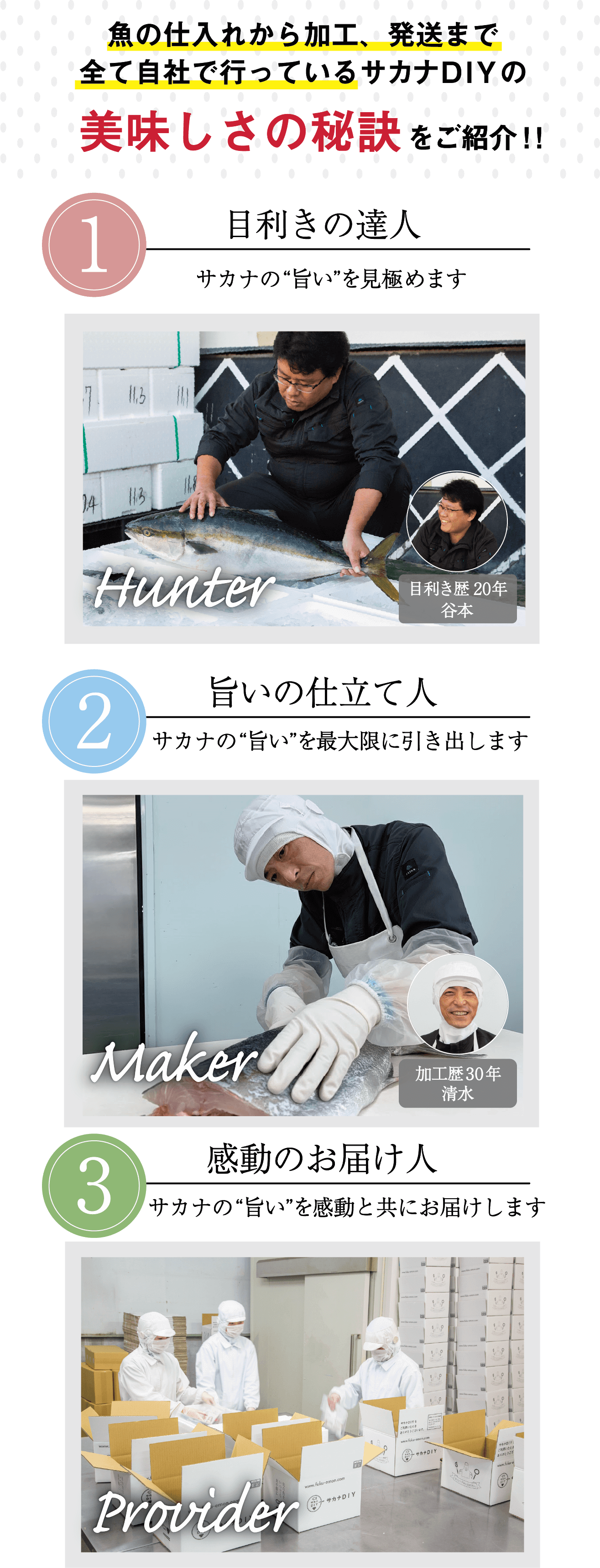 魚の仕入れから加工、発送まで全て自社で行なっているサカナDIYの美味しさの秘訣をご紹介！！