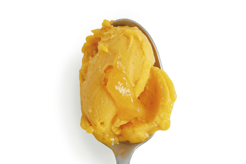 2種のマンゴーと柚子のソルベ