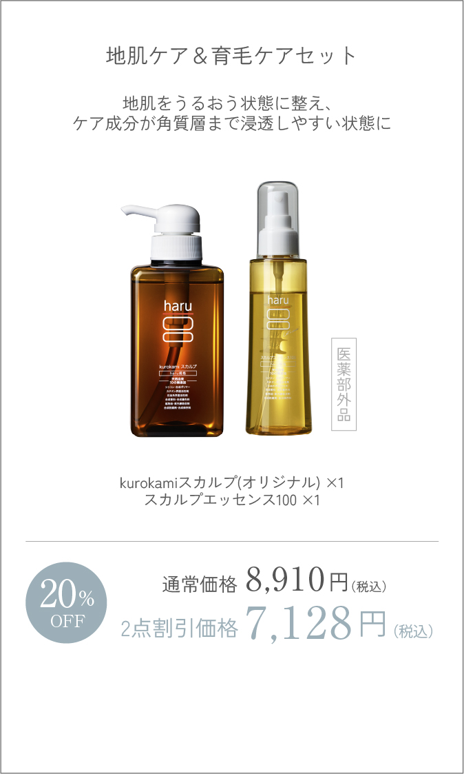地肌ケア＆育毛ケアセット