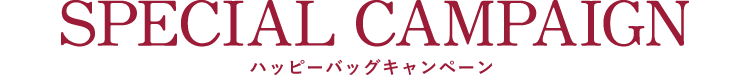 SPECIAL CAMPAIGN ハッピーバッグキャンペーン