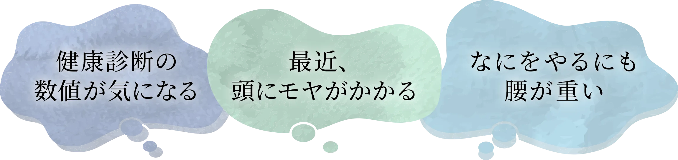 健康診断の数値が気になる 最近、頭にモヤがかかる なにをやるにも腰が重い