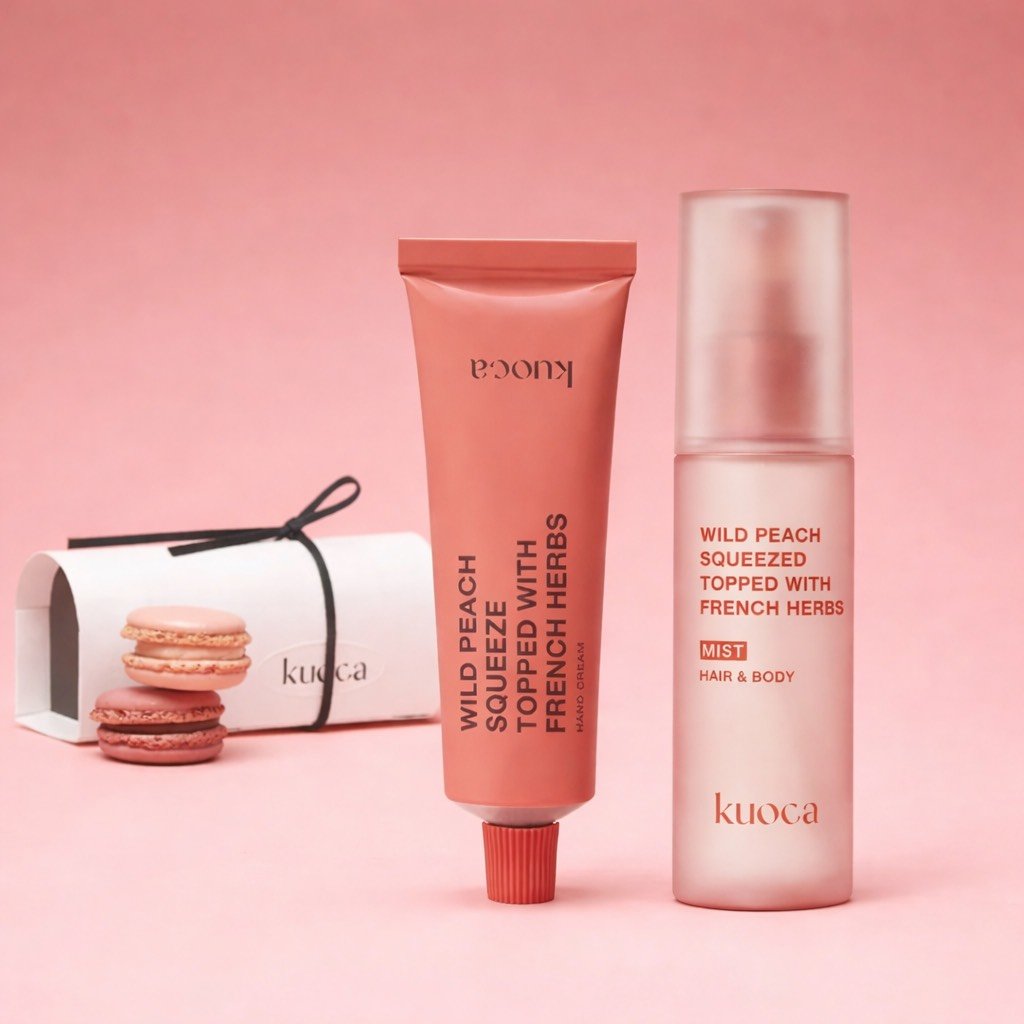 kuoca（クオカ）WILD PEACH ワイルドピーチ ミスト＆ハンドクリームミニボックスセット