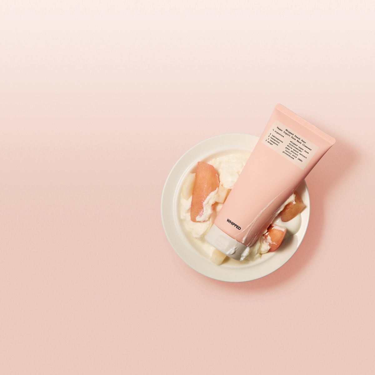 WHIPPED（ホイップド）フェイスマスククレンザー　ピーチペア【モモ＋西洋ナシ】