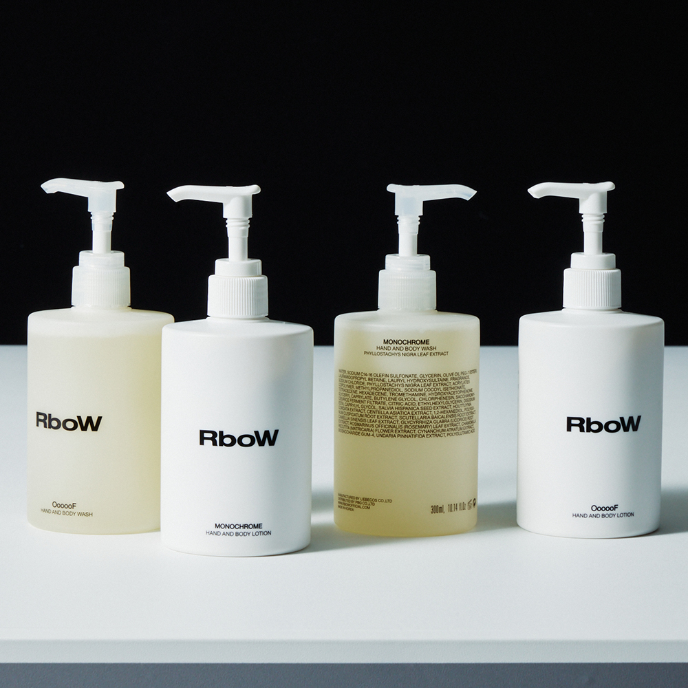 RboW（アールボウ）ハンド＆ボディローション - MONOCHROME モノクローム（ヘアパフュームミスト 2.7mL付き）