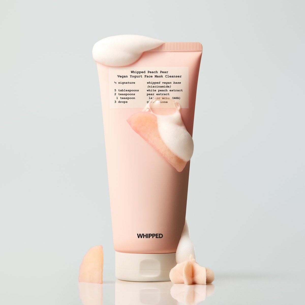 WHIPPED（ホイップド）フェイスマスククレンザー　ピーチペア【モモ＋西洋ナシ】