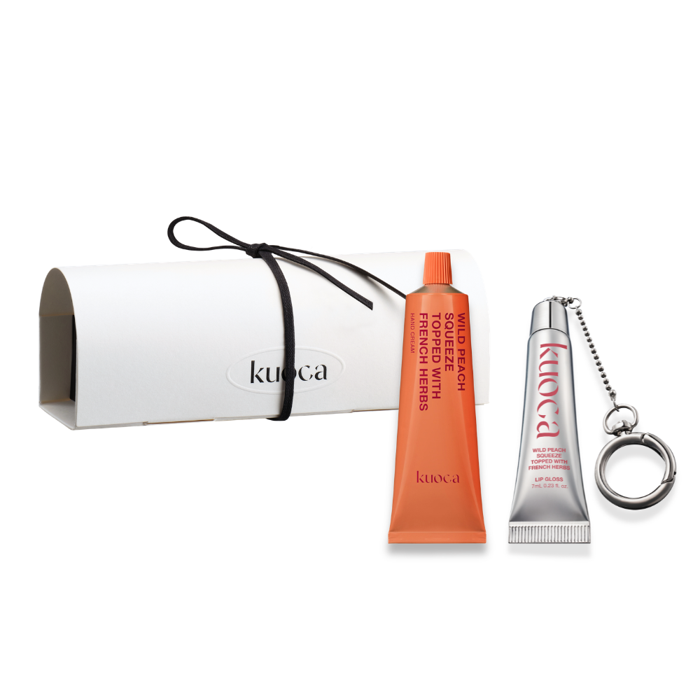 kuoca（クオカ）WILD PEACH ワイルドピーチ リップ＆ハンドクリームミニボックスセット