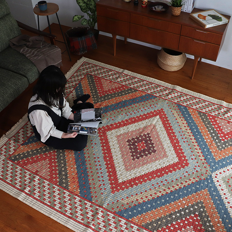 トルコ製キリム調ジャガードラグGS サイズ: 120×180cm