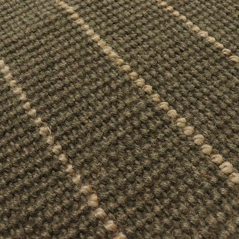 ストライプ柄ジュートラグND サイズ: 120×170cm