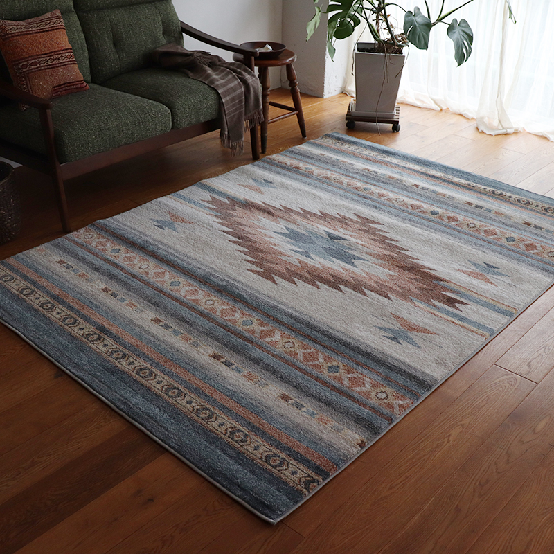 トルコ製キリム調ウィルトンカーペットRB サイズ: 80×140cm