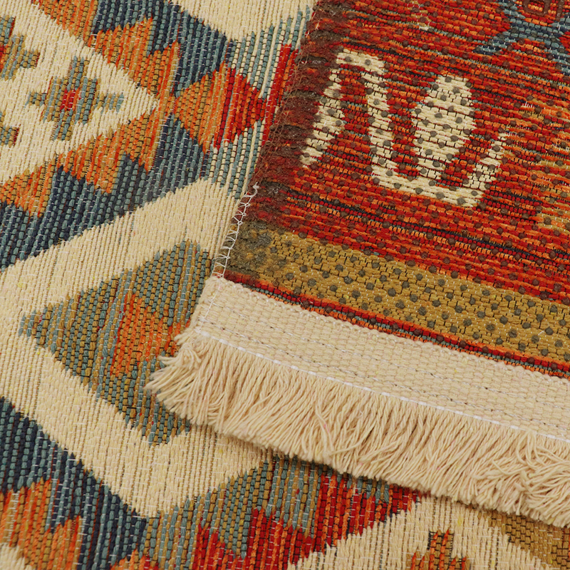 トルコ製トライバル調ジャガードラグRD サイズ: 120×180cm