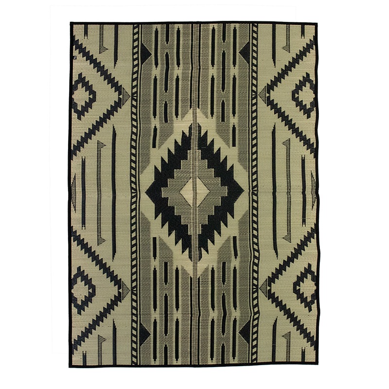 日本製キリム柄のい草ラグSK