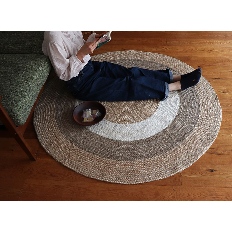 円形ジュートラグRK サイズ: 100cm円形