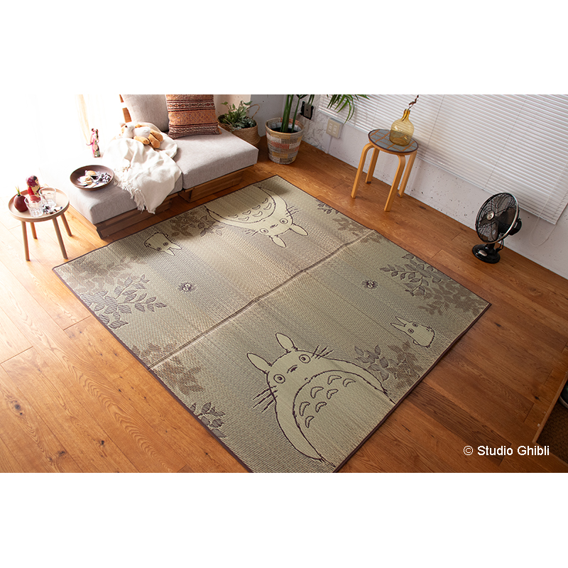 日本製い草ラグ森のトトロ サイズ: 140×180cm