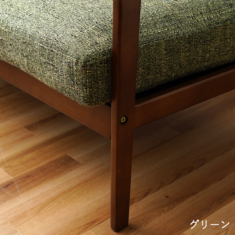 木肘ソファRN サイズ: 2人掛け(123×85×91cm(SH43cm)), カラー: ブラウン