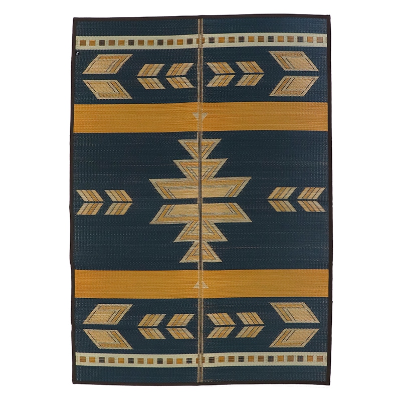 日本製キリム柄のい草ラグST