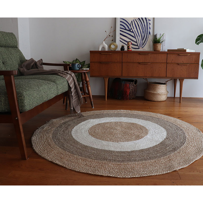 円形ジュートラグRK サイズ: 100cm円形