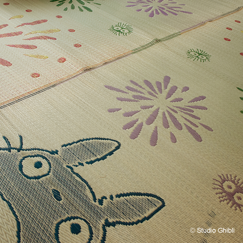 日本製い草ラグはなびトトロ サイズ: 140×200cm