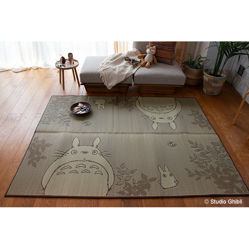 日本製い草ラグ森のトトロ サイズ: 140×180cm