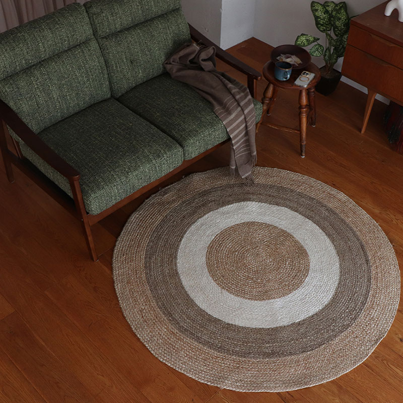 円形ジュートラグRK サイズ: 100cm円形
