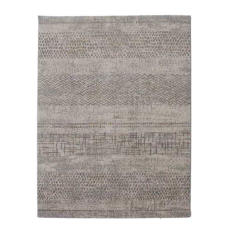 ベルギー製アートデザインウィルトンカーペットBG サイズ: 133×195cm, カラー: ブラック