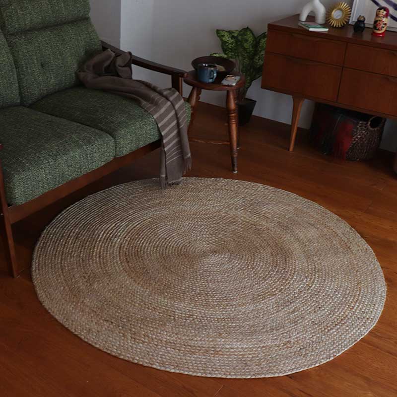 円形ジュートラグTR サイズ: 100cm円形