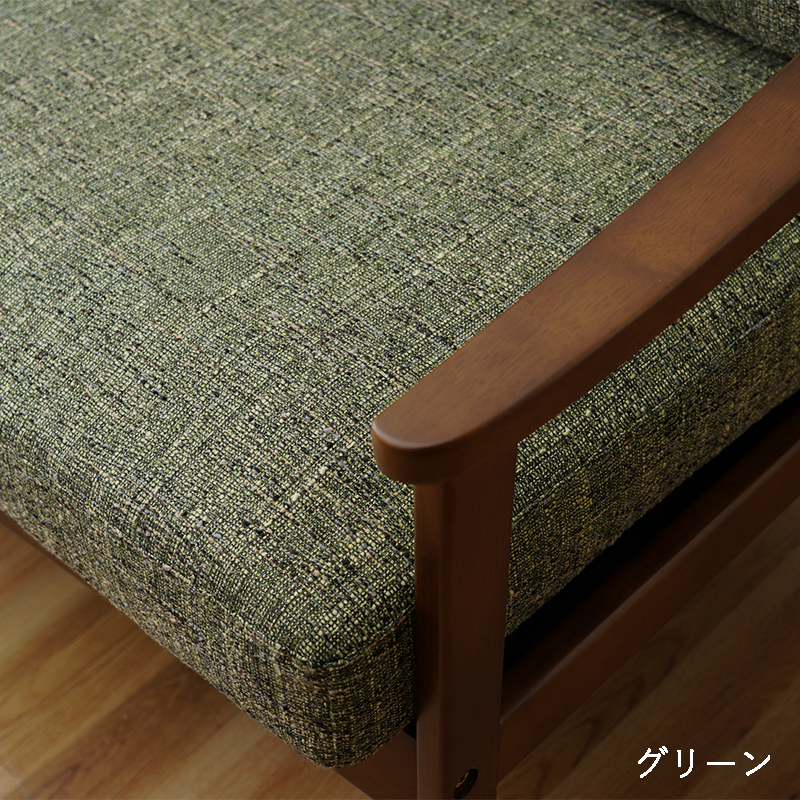 木肘ソファRN サイズ: 2人掛け(123×85×91cm(SH43cm)), カラー: ブラウン