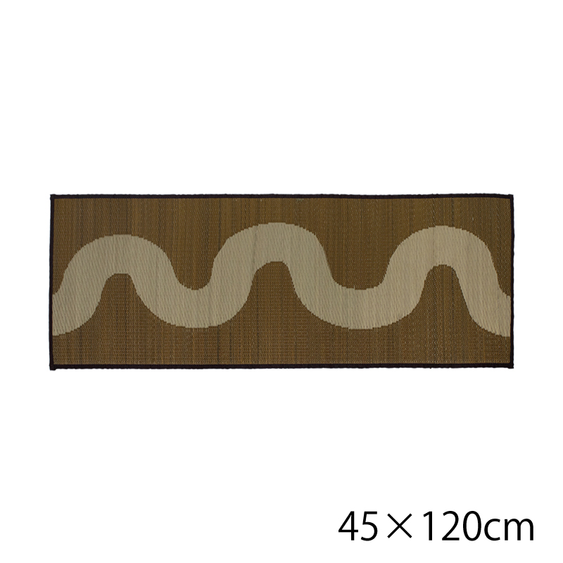 弾力のある踏み心地のい草マットFL サイズ: 45×60cm, カラー: ブラウン