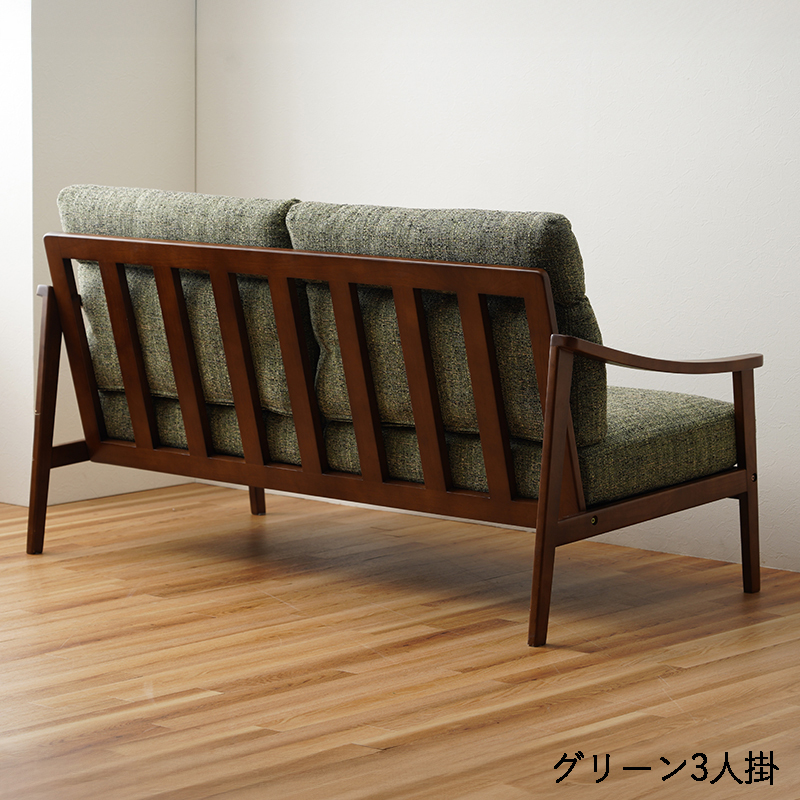 木肘ソファRN サイズ: 2人掛け(123×85×91cm(SH43cm)), カラー: ブラウン
