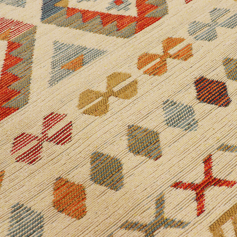 トルコ製トライバル調ジャガードラグRD サイズ: 120×180cm