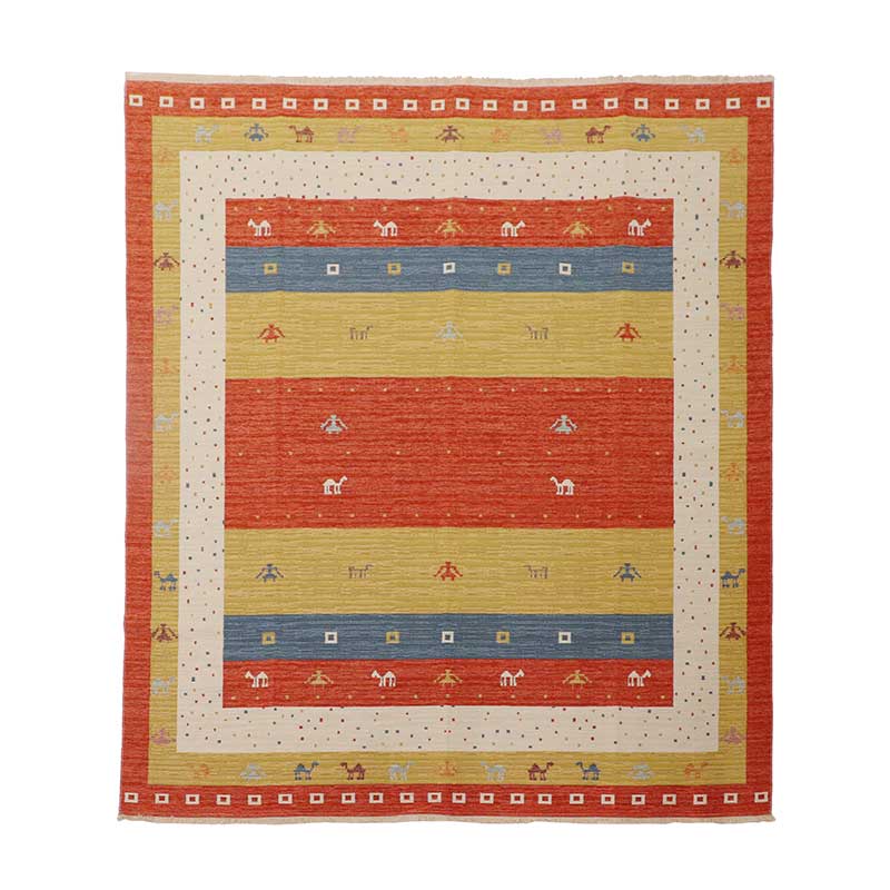 トルコ製ギャベ調ジャガードラグPN