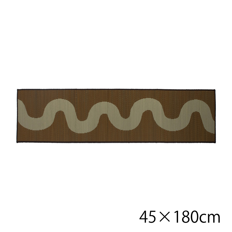 弾力のある踏み心地のい草マットFL サイズ: 45×60cm, カラー: ブラウン