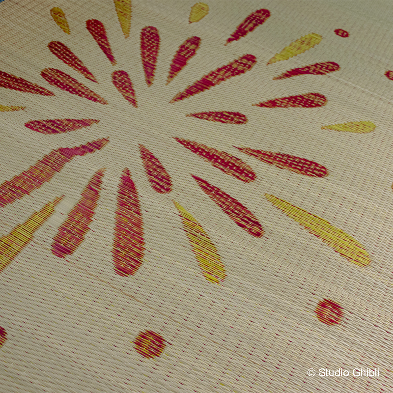 日本製い草ラグはなびトトロ サイズ: 140×200cm