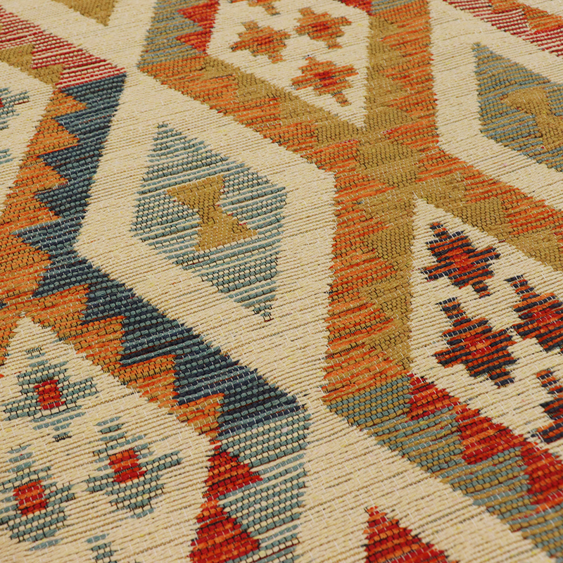 トルコ製トライバル調ジャガードラグRD サイズ: 120×180cm