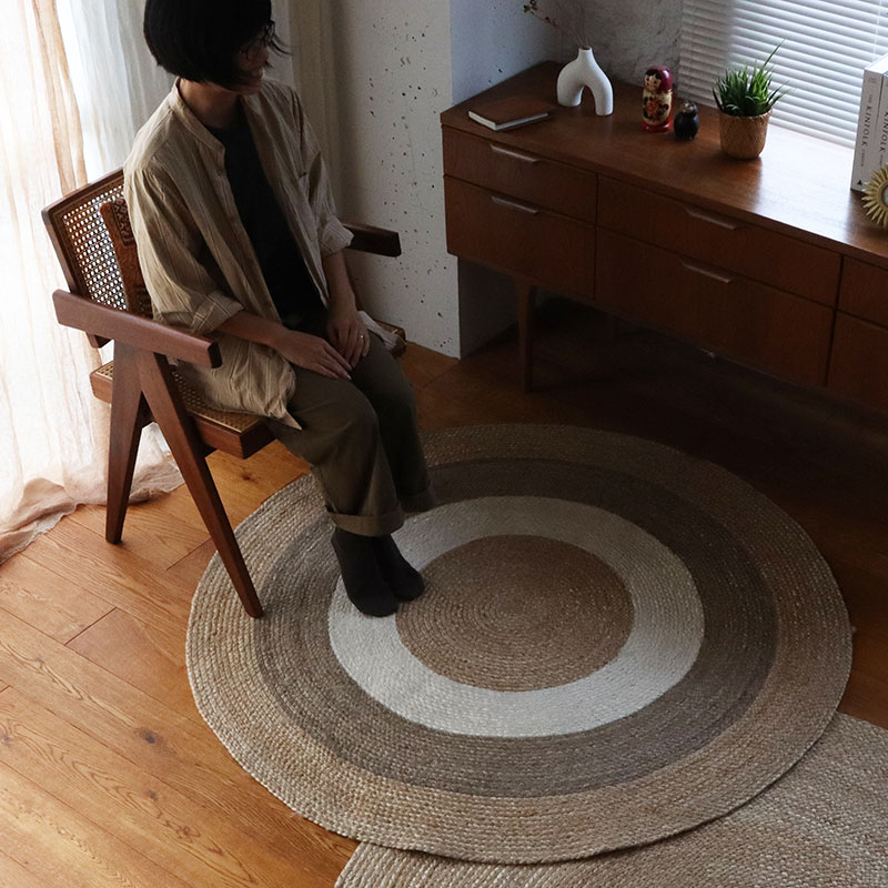 円形ジュートラグRK