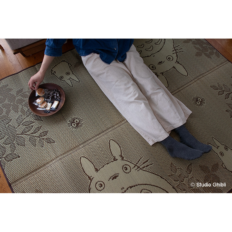 日本製い草ラグ森のトトロ サイズ: 140×180cm