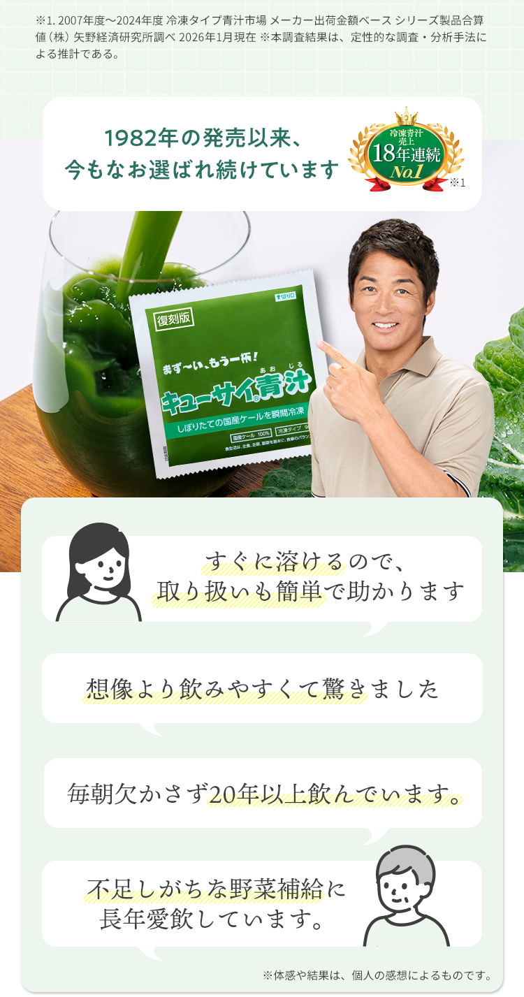 1982年の発売以来、今もなお選ばれ続けています