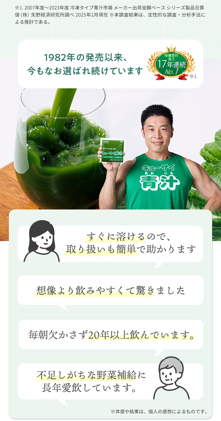 1982年の発売以来、今もなお選ばれ続けています