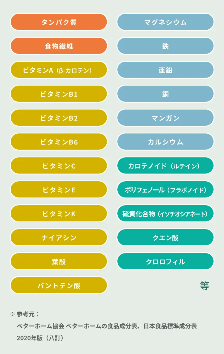 栄養素例